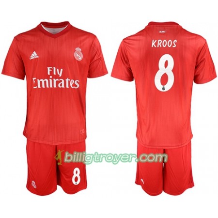 Billige Fotballdrakter Real Madrid Kroos 8 Barn Tredjedraktsett 2018/19 Kortermet